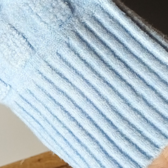 We The Free Soul Surfer Sky Blue Textured Mock Neck Women's Sweater S - Picture 4 of 10